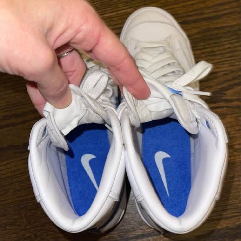 Women’s 8 Nike Blazer Mid ‘77 Airbrush Blue high top - Picture 8 of 10